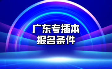 广东专插本报名条件