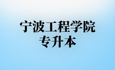 宁波工程学院专升本