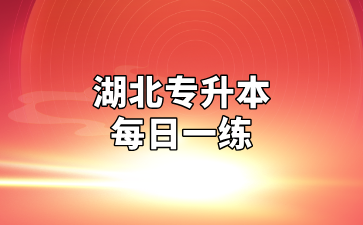湖北专升本每日一练