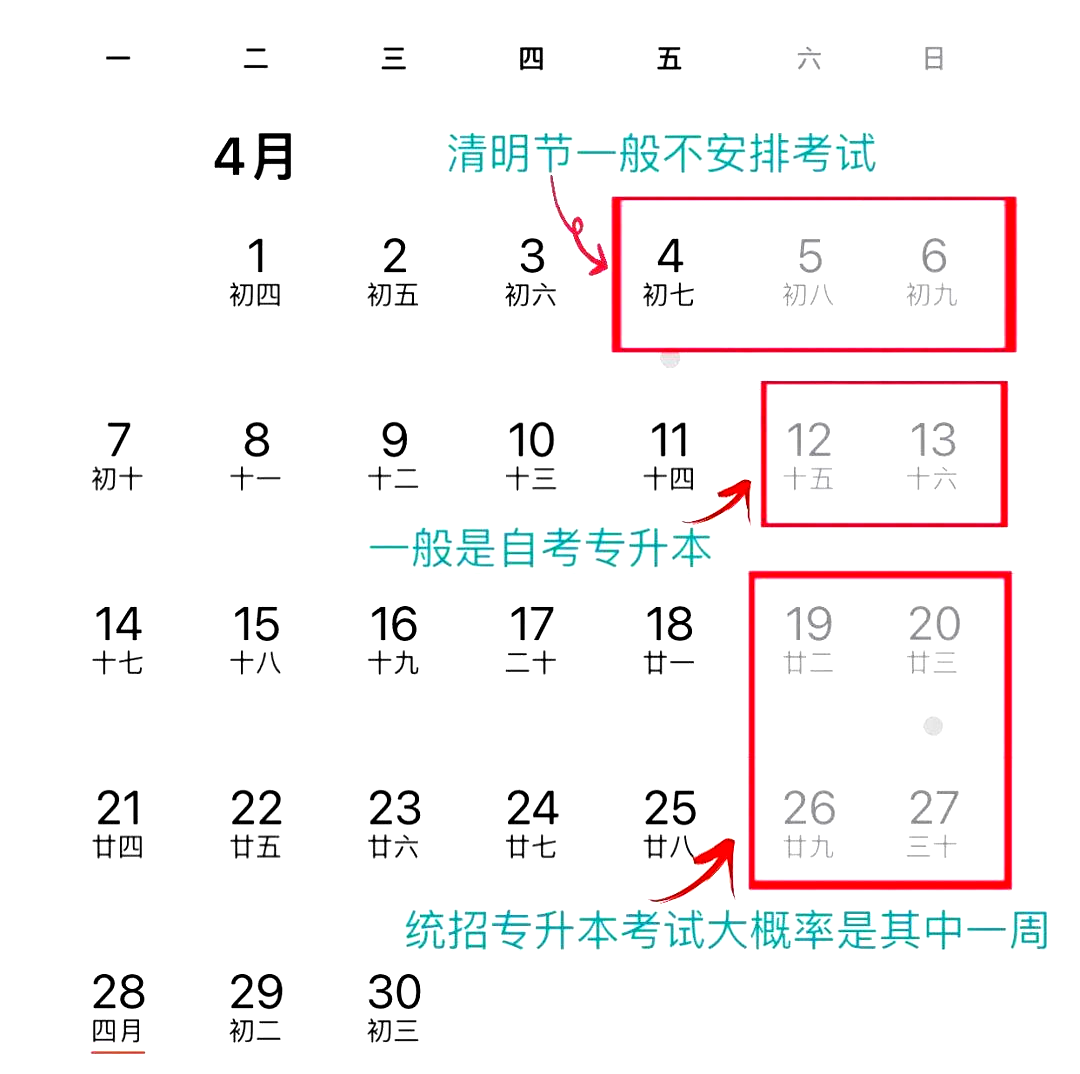 安徽专升本考试时间